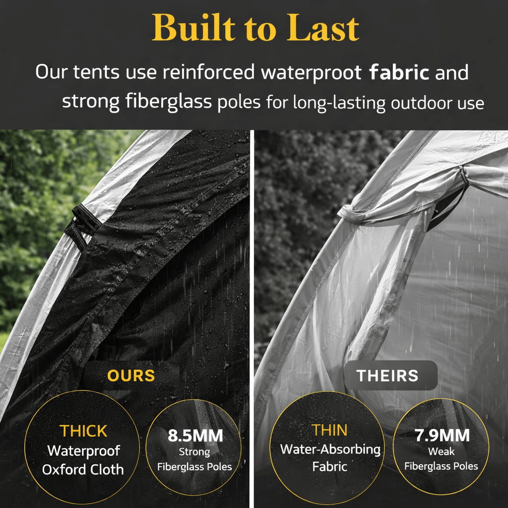 Happy Travel Bike Tent - Built to Last — Premium Construction Quality